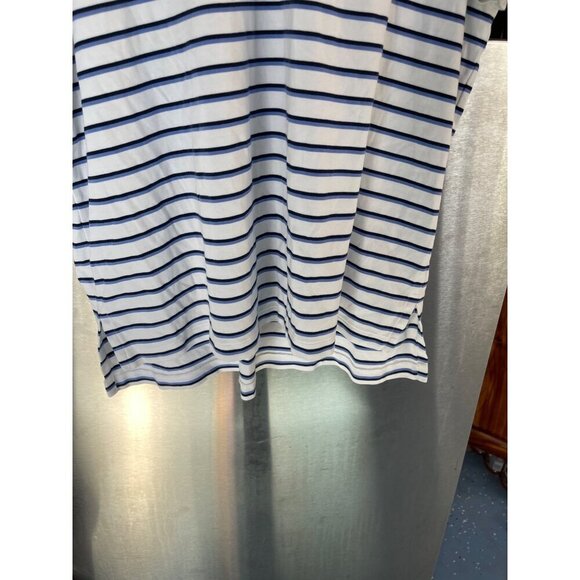 Polo Ralph Lauren Mens XL Pima Soft Touch Striped Polo Shirt 100% Cotton Blue‎ & - Picture 6 of 16
